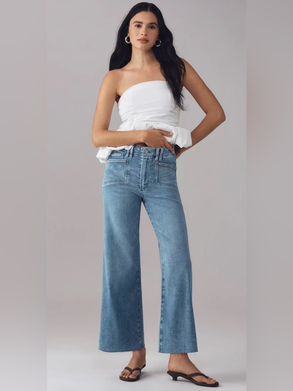 PAIGE Anessa Wide Leg Jeans
